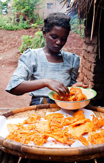 Entrepreneur Prepares Fish Fritters for sale
